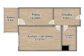 Pronájem bytu 2+kk, 60 m2, Plzeň, ul. U Velkého rybníka, cena 22500 CZK / objekt / měsíc, nabízí 